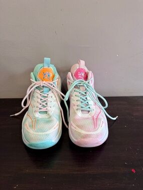 Woman’s Multi-Color Basketball Sneakers - Comfort Lace-Up